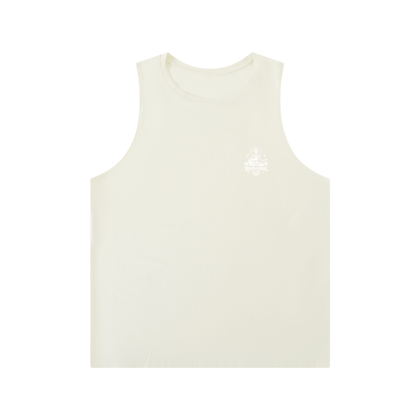 Rock & Soul by Lu.Ci Men's Solid Color Crewneck Tank Top