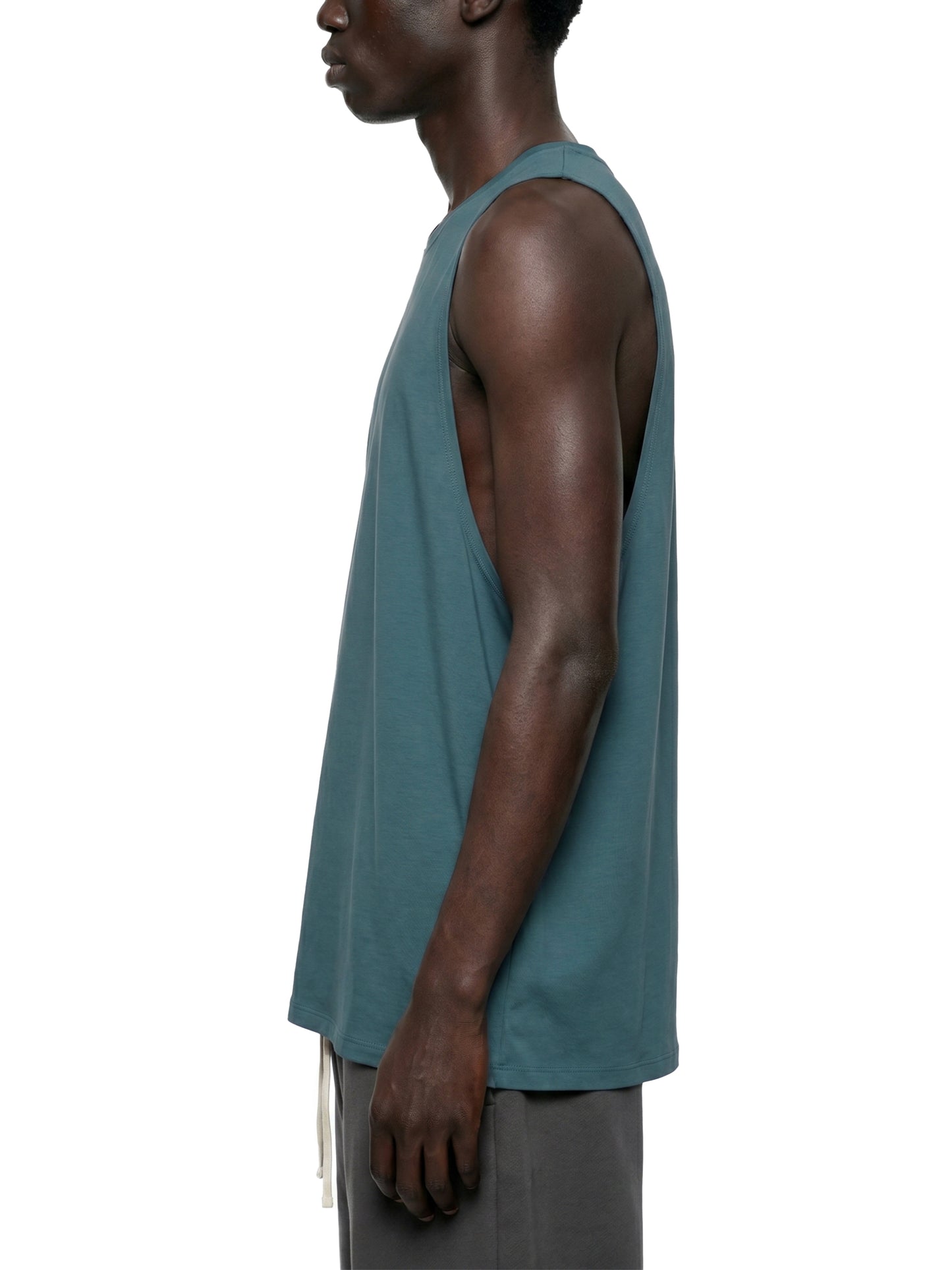 Rock & Soul by Lu.Ci Men's Solid Color Crewneck Tank Top
